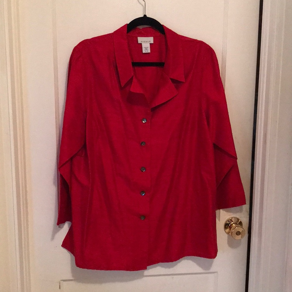 Silk button down, 14/16
